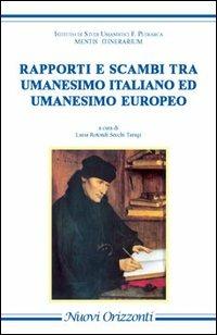 Rapporti e scambi tra umanesimo italiano ed umanesimo europeo. L'Europa è uno stato d'animo - copertina