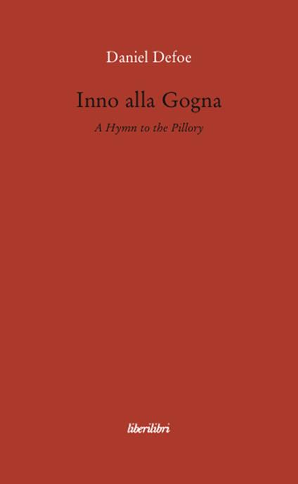 Inno alla gogna - Daniel Defoe - copertina