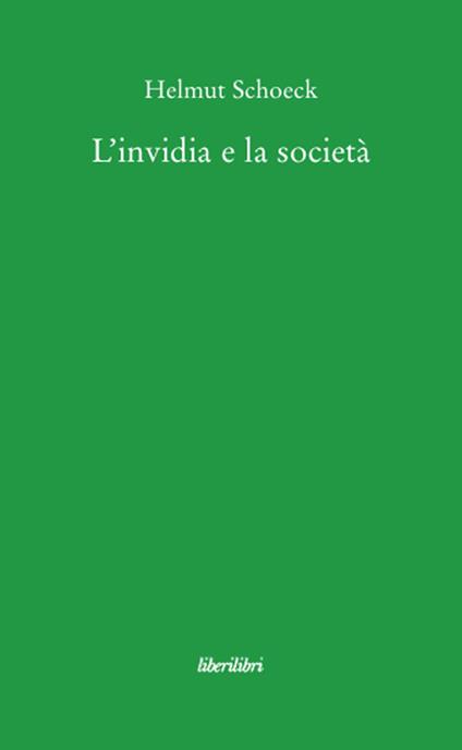 L'invidia e la società - Helmut Schoeck - copertina