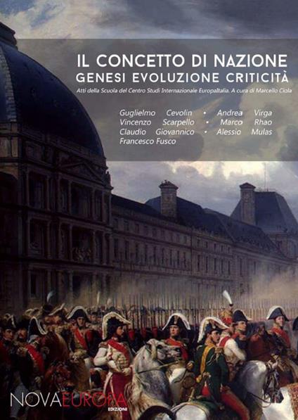 Il concetto di nazione. Genesi, evoluzione, criticità - copertina