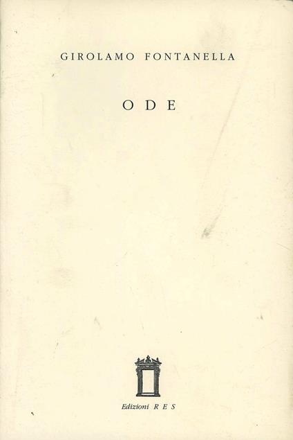 Ode - Girolamo Fontanella - copertina