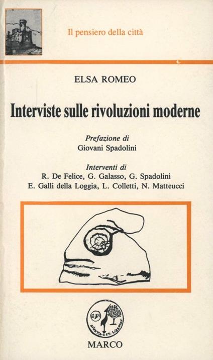 Interviste sulle rivoluzioni moderne - copertina