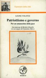 Patriottismo e governo. Per un umanesimo della pace