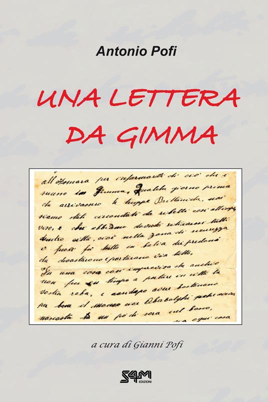 Una lettera da Gimma - Antonio Pofi - copertina