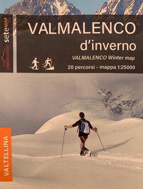 Val Malenco d'inverno 20 percorsi per sci e ciaspole. Cartoguida in scala 1:25.000. al Malenco d'inverno 20 percorsi per sci e ciaspole. Ediz. multilingue - Lorenzo Bertolini,Beno - copertina