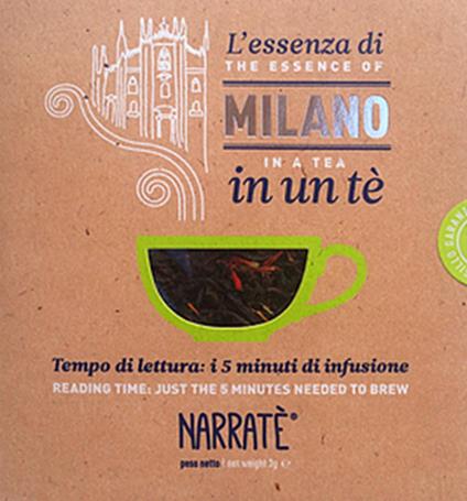 L'essenza di Milano in un tè. Tempo di lettura: i 5 minuti di infusione-The essence of Milano in a tea. Reading time: just the 5 minutes needed to brew. Ediz. bilingue. Con tea bag - Stefano D'Andrea - copertina