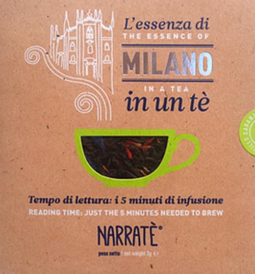 L'essenza di Milano in un tè. Tempo di lettura: i 5 minuti di infusione-The essence of Milano in a tea. Reading time: just the 5 minutes needed to brew. Ediz. bilingue. Con tea bag - Stefano D'Andrea - copertina