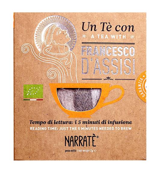 Un tè con Francesco d'Assisi. A tea with Francesco d'Assisi. Con Filtro di tè con blend ispirato al Cantico delle Creature - Massimiliano Felli - copertina