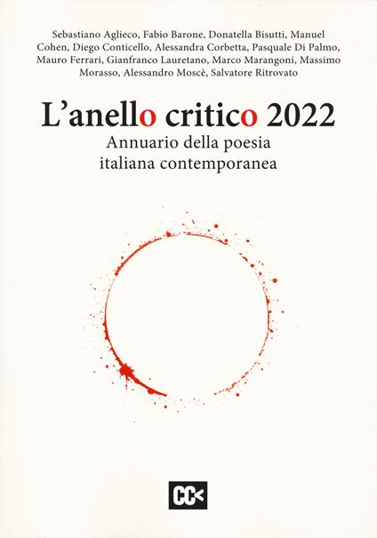 L'anello critico 2022. Annuario della poesia contemporanea - Gianfranco Lauretano - copertina