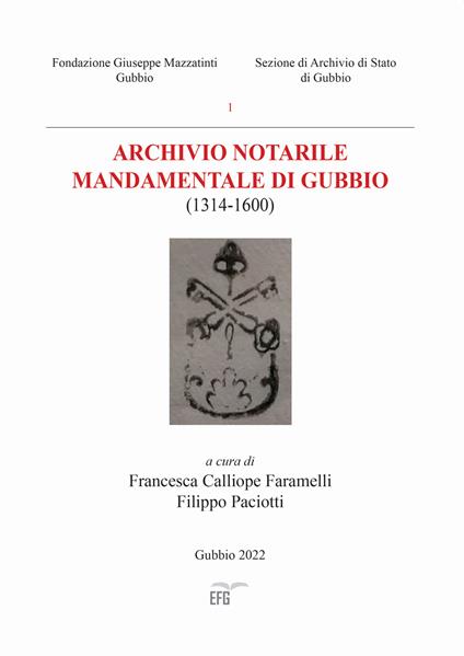Archivio notarile mandamentale di Gubbio (1314-1600) - copertina