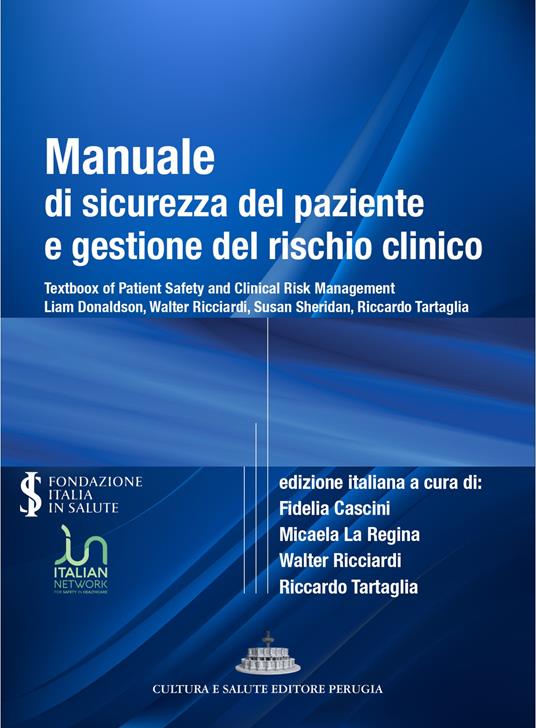 Manuale di sicurezza del paziente e gestione del rischio clinico - copertina