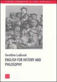 English for history and philosophy - Geraldine Ludbrook - copertina