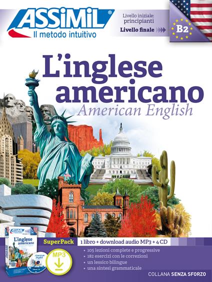 L'inglese americano. Con audio MP3. Con 4 CD-Audio - David Applefield - copertina