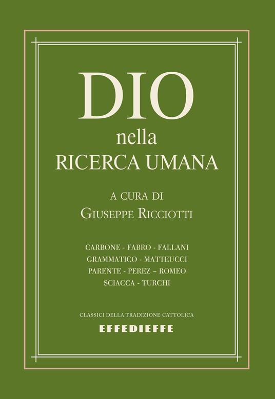 Dio nella ricerca umana - copertina