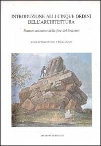 Introduzione alli cinque ordini dell'architettura. Trattato anonimo della fine del Seicento - copertina