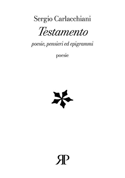 Testamento - Sergio Carlacchiani - copertina