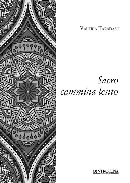 Sacro cammina lento - Valeria Taradash - copertina