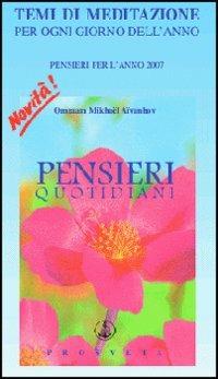 Pensieri quotidiani 2007 - Omraam Mikhaël Aïvanhov - copertina