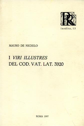I viri illustres del Codice Vaticano Latino 3920 - Anonimo - copertina