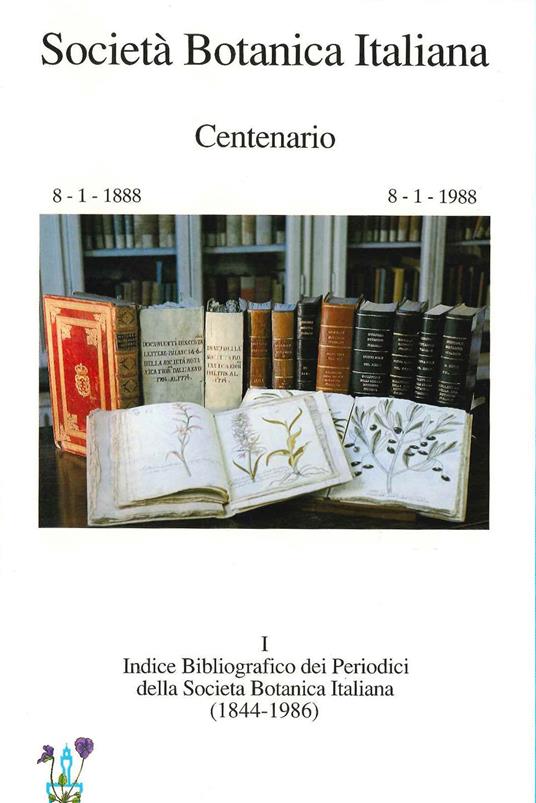 Indice bibliografico dei periodici della Società Botanica Italiana (1844-1986) - copertina