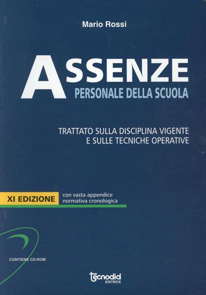 Assenze. Personale della scuola - Mario Rossi - copertina