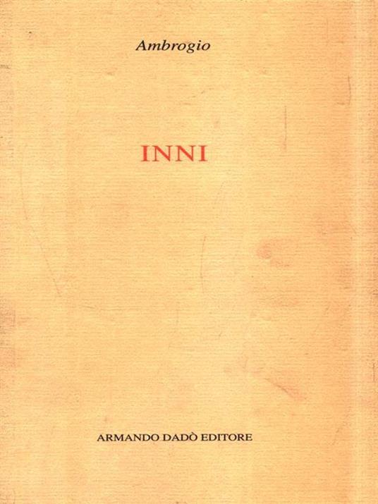 Inni - Ambrogio (sant') - copertina