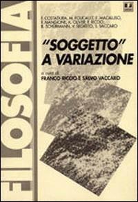 «Soggetto» a variazione - copertina