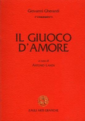 Il giuoco d'amore - Giovanni da Prato - copertina