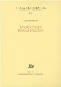 Ricordi della scuola italiana - Carlo Dionisotti - copertina