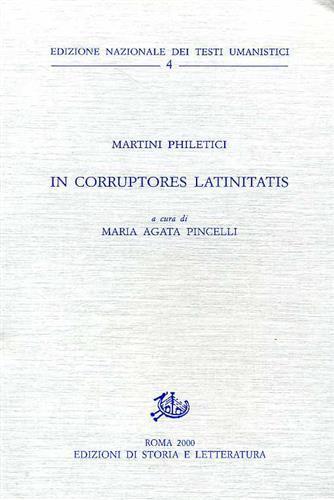 In corruptores latinitatis - Martino Filetico - 2