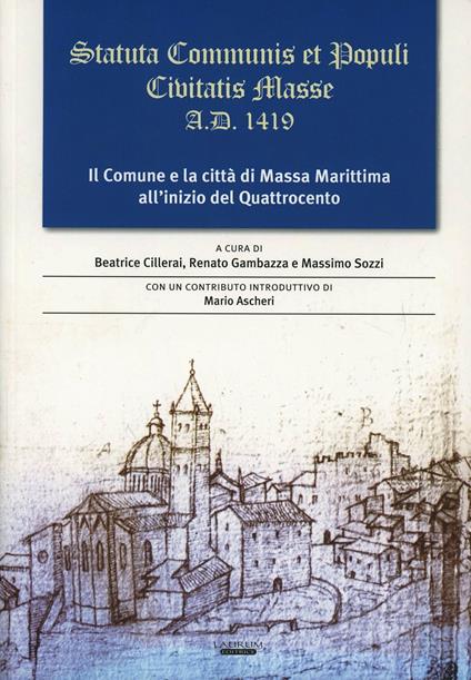 Statuta Communis et populi civitatis Masse a. D. 1419 - copertina