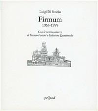 Firmum. Poesie (1953-1999) - Luigi Di Ruscio - copertina