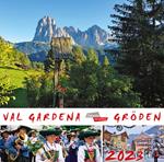  Val Gardena-Gröden 2023. Calendario cartoline da tavolo orizzontale
