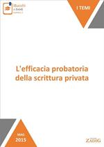 L' efficacia probatoria della scrittura privata