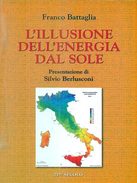 L' illusione dell'energia dal sole - Franco Battaglia - copertina