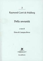 Della sovranità