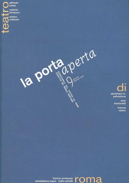 La porta aperta. Bimestrale del teatro di Roma. Vol. 9 - copertina