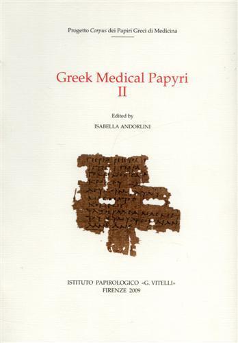 Greek medical papyri. Vol. 2 - copertina