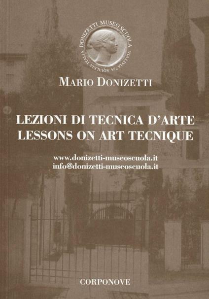 Lezioni di tecnica d'arte-Lessons on art tecnique - Mario Donizetti - copertina