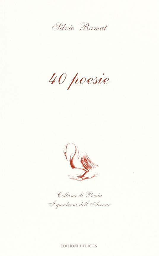 40 poesie - Silvio Ramat - copertina