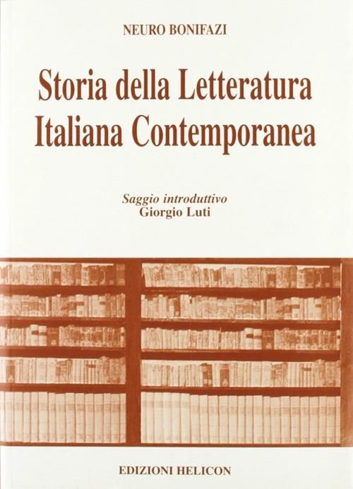 Storia della letteratura italiana contemporanea - copertina