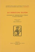 Lo diretano bando. Conforto et rimedio delli veraci e leali amadori