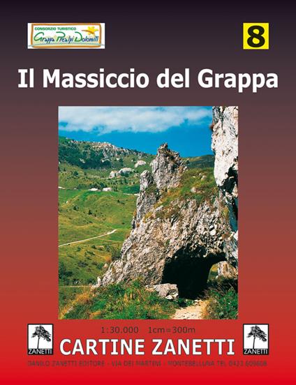 Il massiccio del Grappa 1:30.000 - copertina