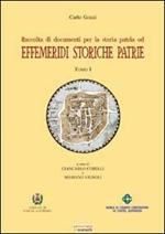 Effemeridi storiche patrie dal 1446 al 1699 e dal 1700 al 1736