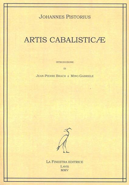 Artis cabalisticae - Johannes Pistorius - copertina