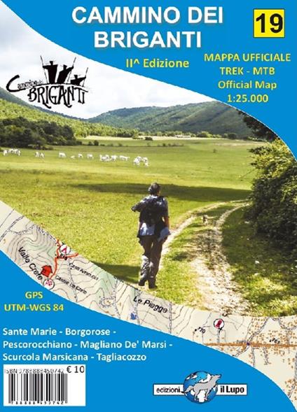 Carta escursionistica Cammino dei Briganti. Ediz. italiana e inglese - copertina