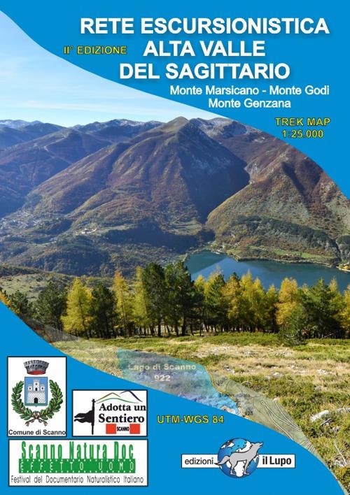 Carta rete escursionistica Alta Valle del Sagittario. Monte Marsicano-Monte Godi-Monte Genzana - copertina