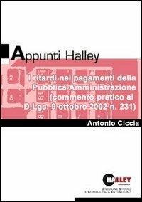 I ritardi nei pagamenti della pubblica amministrazione - Antonio Ciccia - copertina