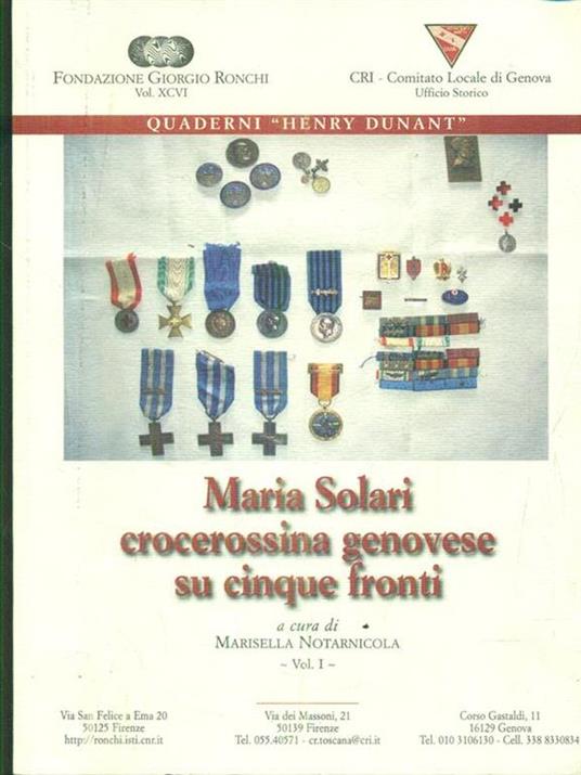 Maria Solari, crocerossina genovese su cinque fronti. Diario di guerra di una infermiera - 3