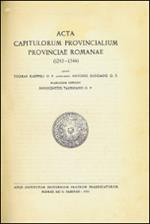 Acta Capitolorum Provincialium Provinciae Romanae